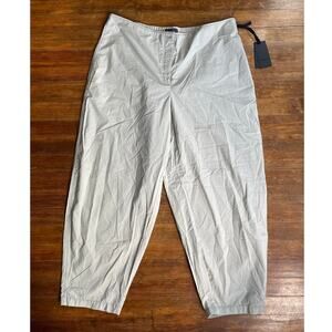 Oska Trousers 536 Cotton Pants Size 14/16 Barrel Leg Marble Color Luxury NWT
